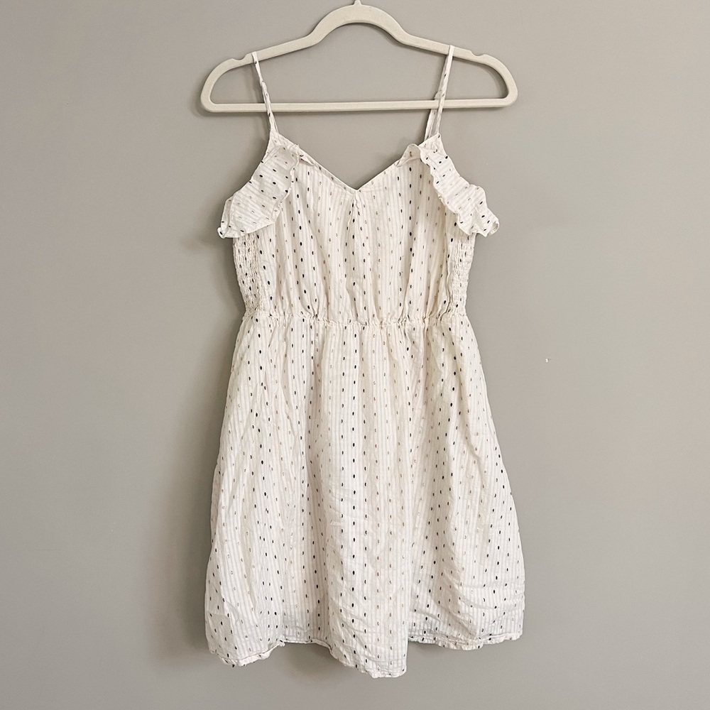 Adorable White Ruffle Dress